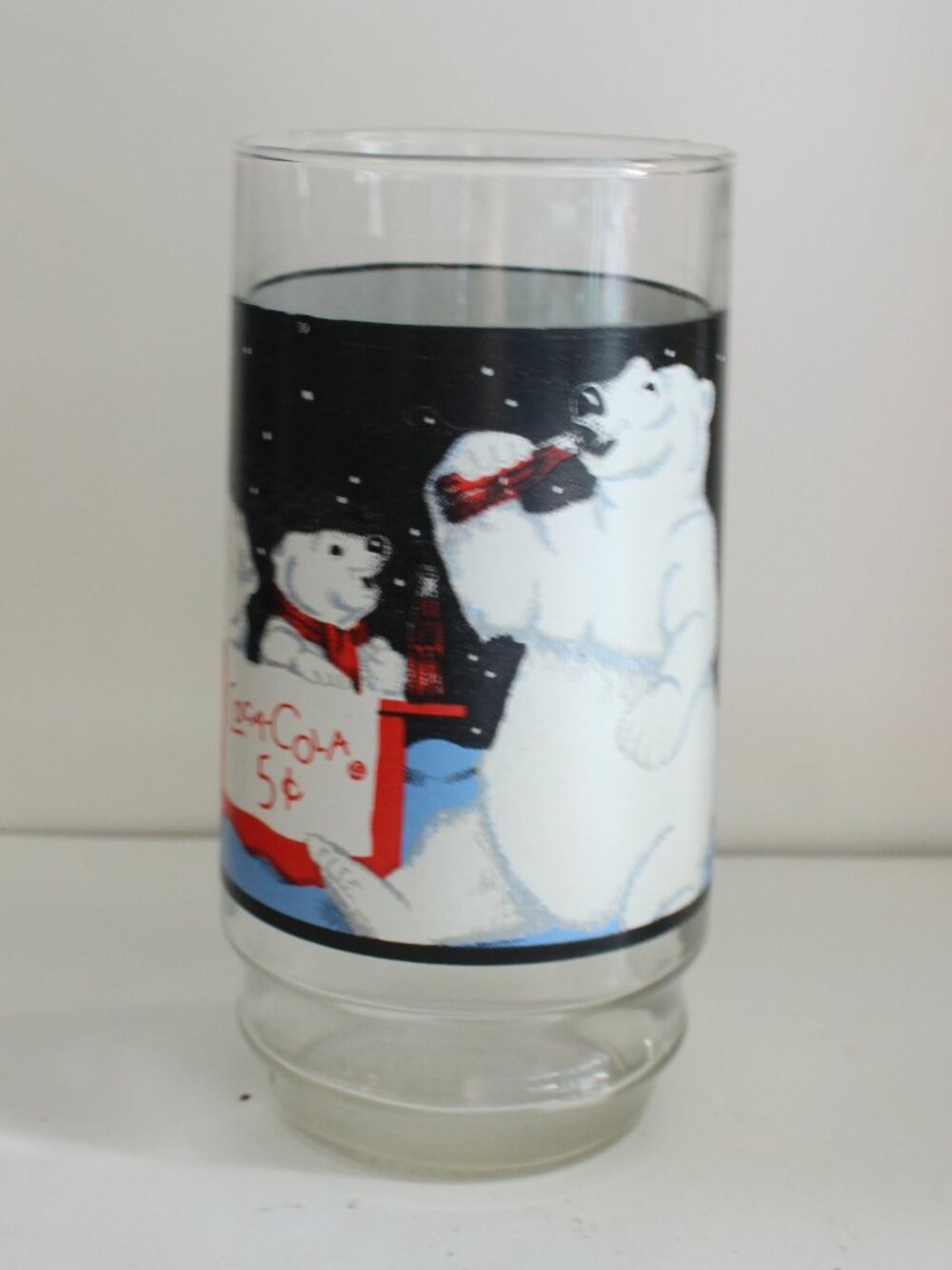 1995 Coca Cola Drinking Glass Polar Bear